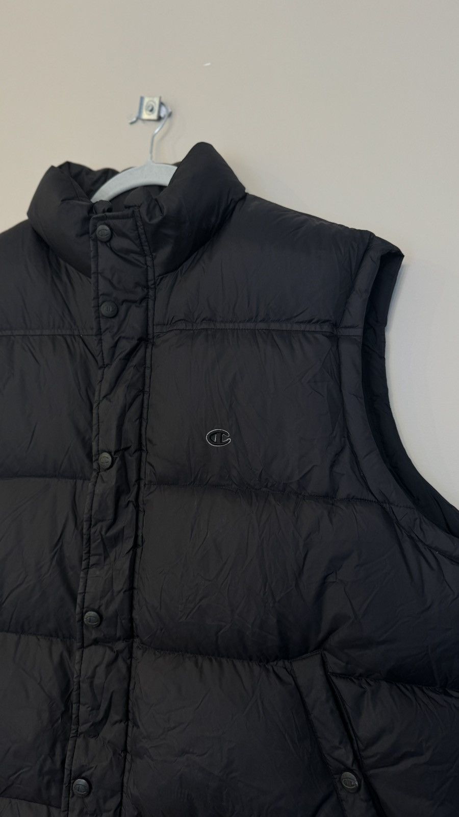 Champion Champion black puffer down vest rare vintage y2k 00s Size US XL / EU 56 / 4 - 3 Thumbnail