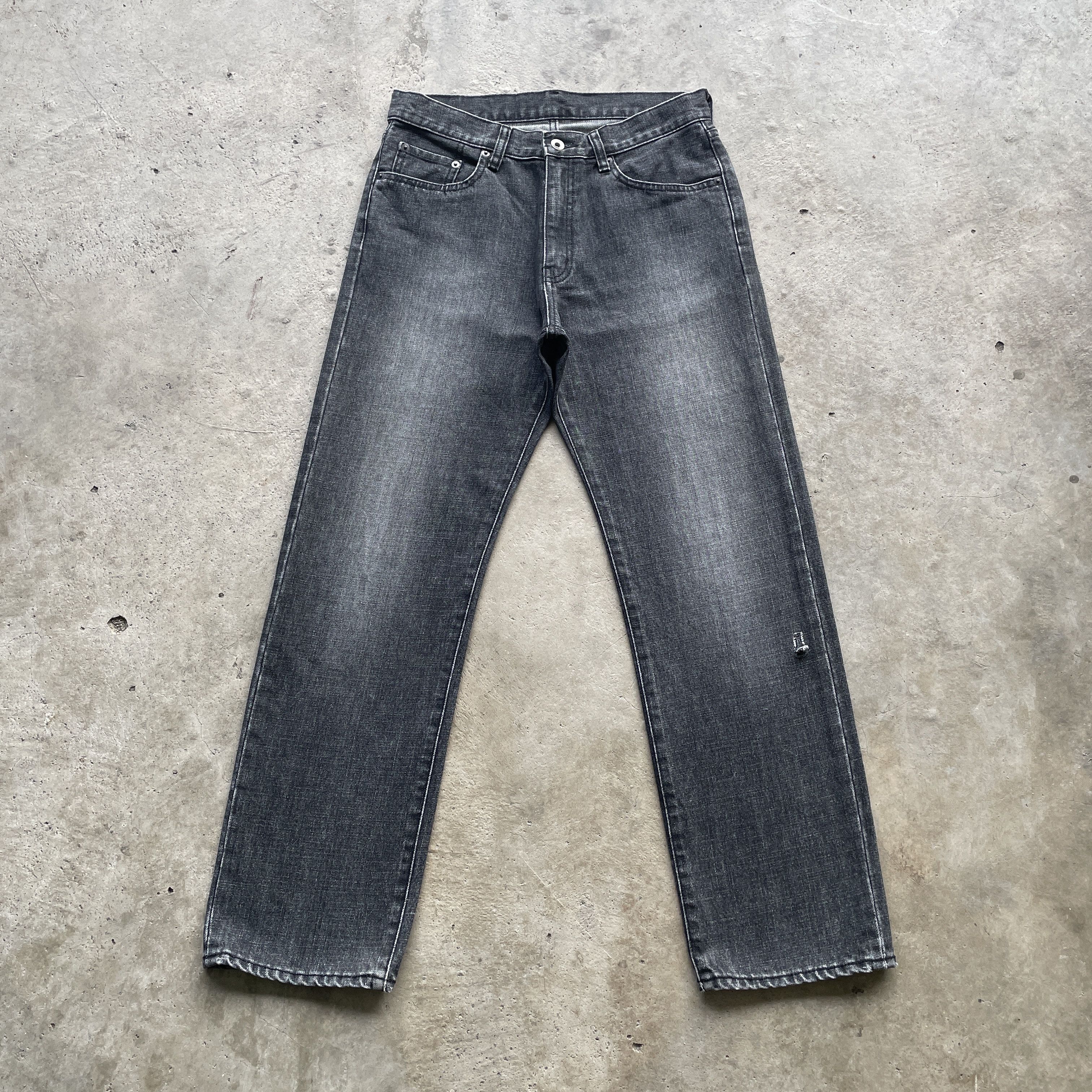 Japanese Brand W30x28.5 VINTAGE JAPANESE FADED JEANS BLACK DENIM PANTS Size US 30 / EU 46 - 2 Thumbnail