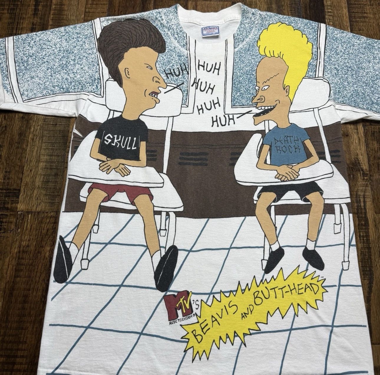 1993 Beavis and Butt-Head Tee Single Stitch MTV All Sport L