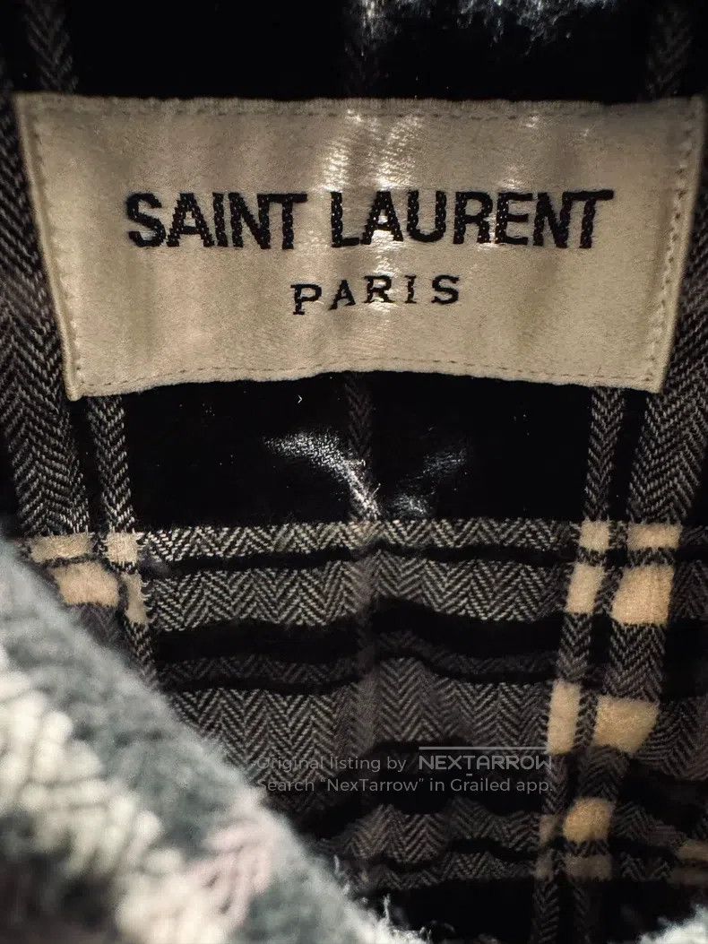 Saint Laurent Paris Saint Laurent Paris Black and White Washed Fringe Destroye Size US S / EU 44-46 / 1 - 4 Thumbnail