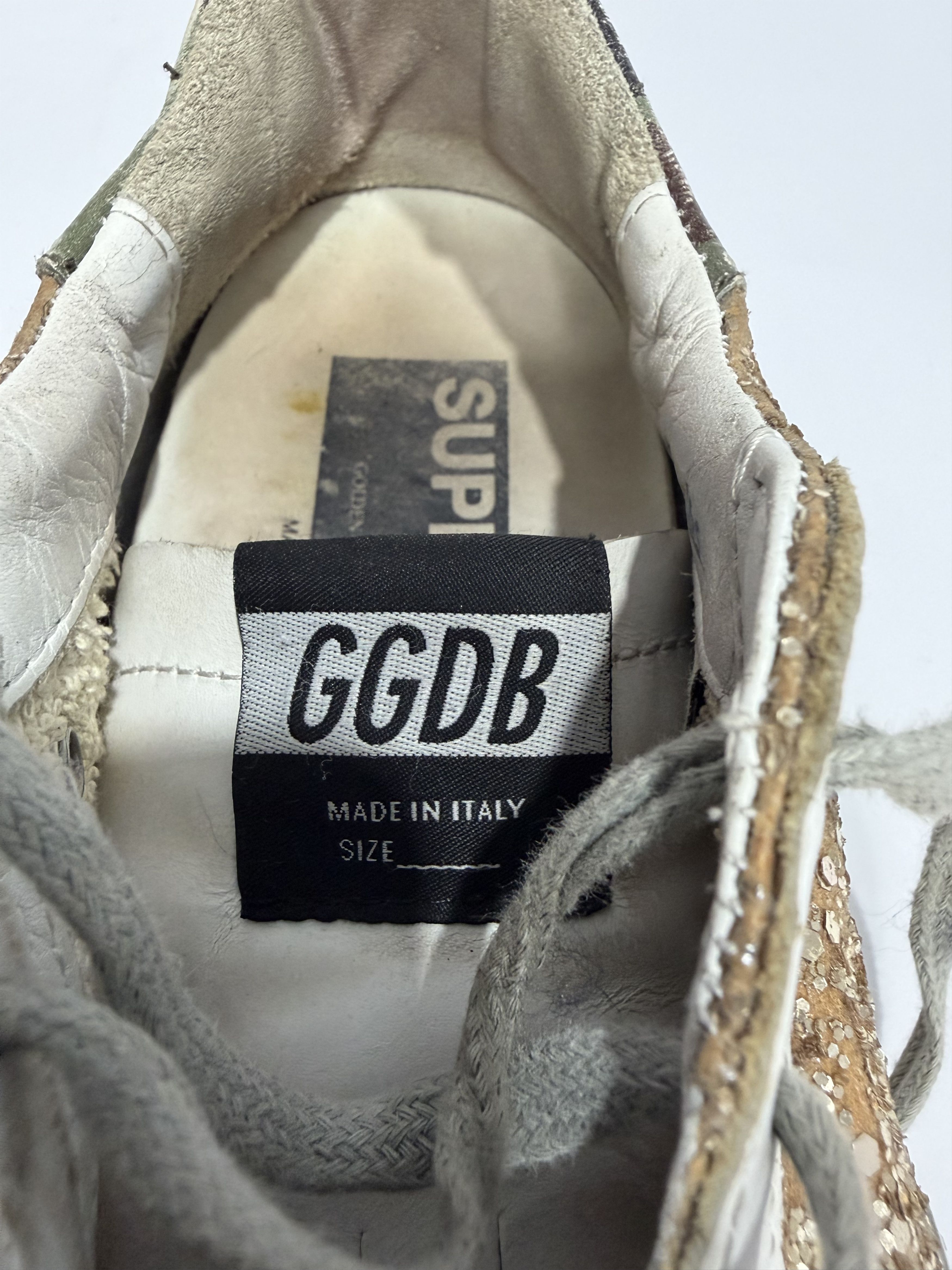 Golden Goose Golden Goose Metallic Gold Glitter Superstar Sneakers Size US 8 / EU 41 - 8 Thumbnail