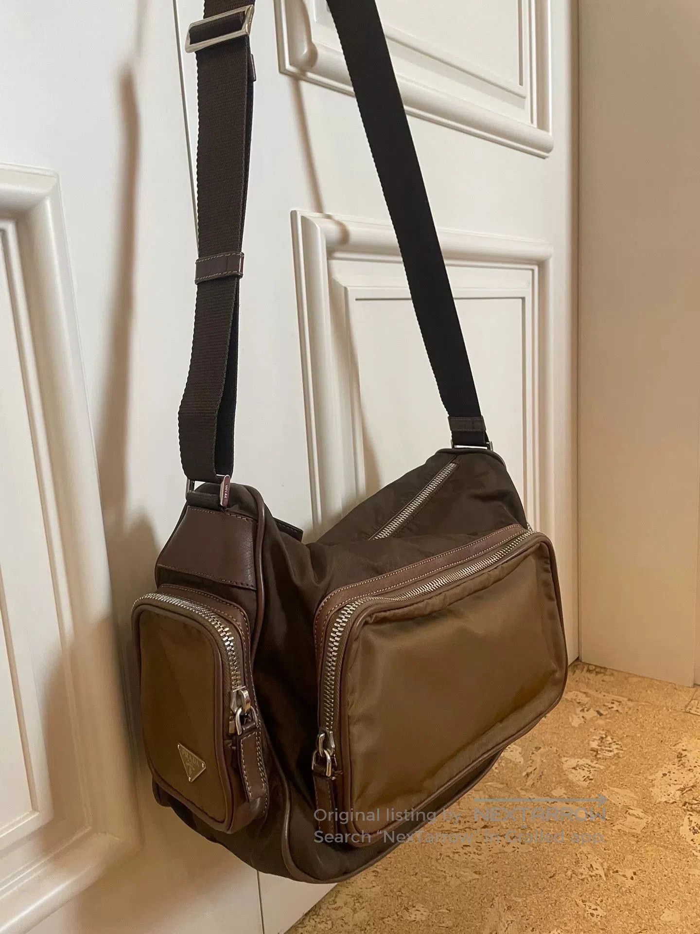 Prada PRADA Wool Leather Combination Handbag. Size ONE SIZE - 1 Thumbnail