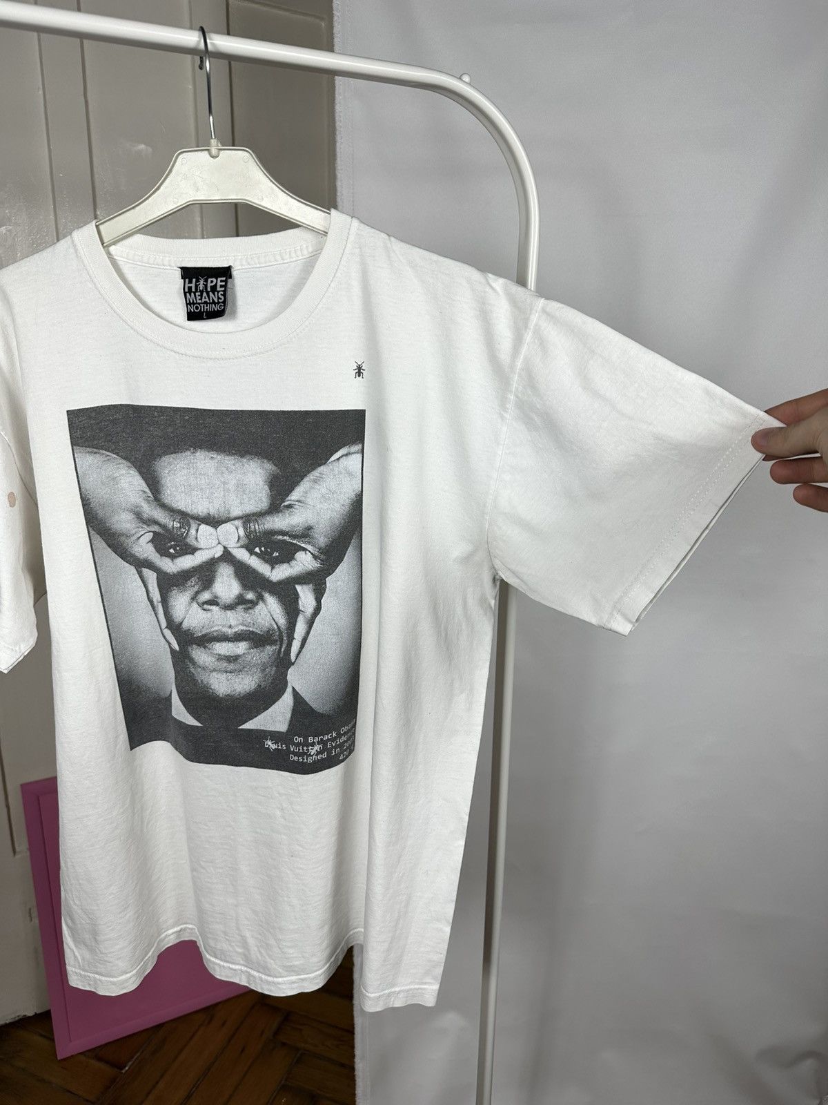 Hype Means Nothing Hype Means Nothing Obama Face T Shirt Size US L / EU 52-54 / 3 - 7 Thumbnail