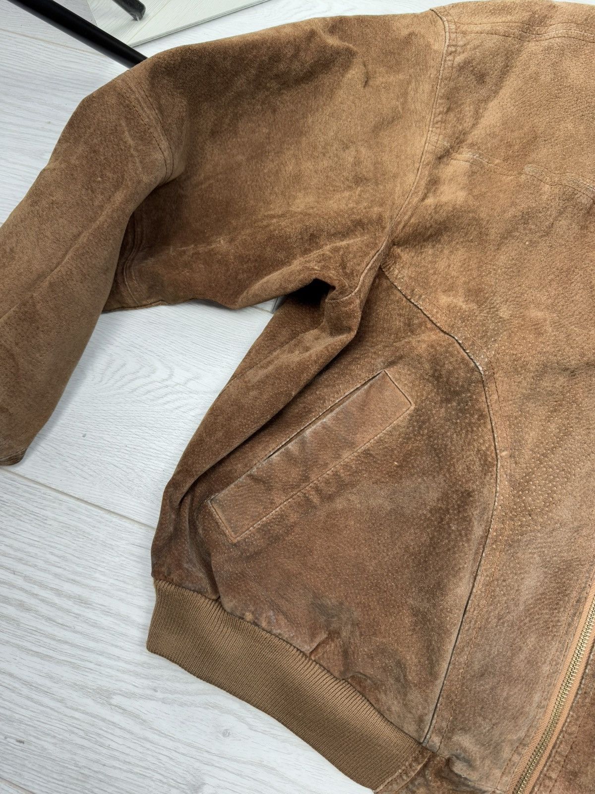 Vintage Vintage Brown Leather Jacket Size US L / EU 52-54 / 3 - 4 Thumbnail