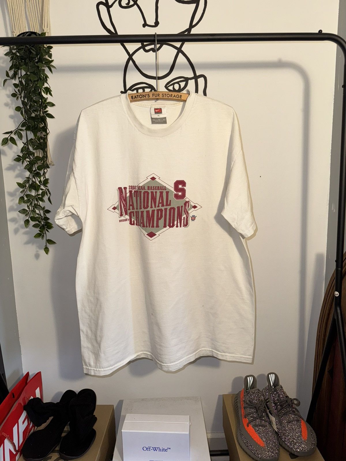 NCAA × Nike × Vintage Vintage 2003 NIKE NCAA Division 1 Baseball Championship TEE Size US XL / EU 56 / 4 - 1 Thumbnail