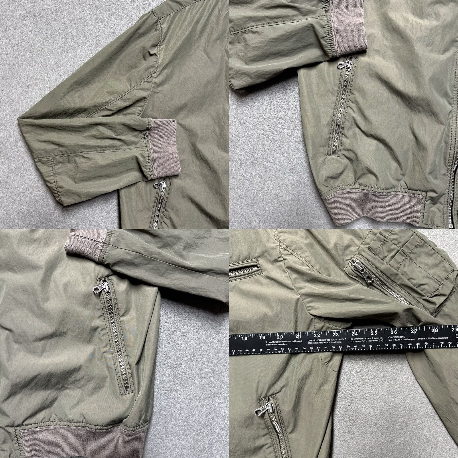 Gap Gap Bomber Jacket Mens Large Army Green Full Zip Pockets Lightweight EUC Size US L / EU 52-54 / 3 - 8 Thumbnail