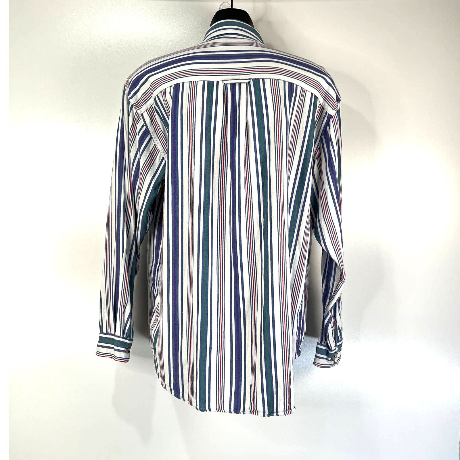Eddie Bauer Vintage 80s Eddie Bauer Stripe Shirt Cotton Button Down Size US L / EU 52-54 / 3 - 5 Thumbnail