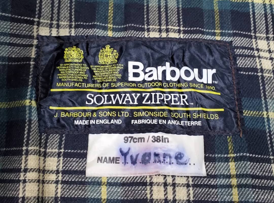 Barbour Vintage Barbour Waxed Solway Zipper Jacket Size US L / EU 52-54 / 3 - 10 Thumbnail