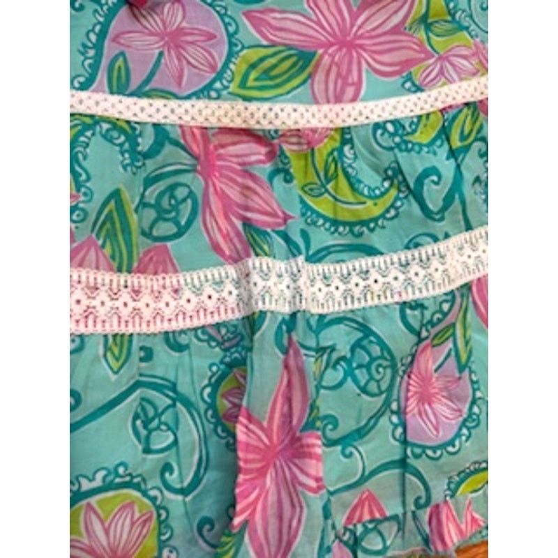 Lilly Pulitzer Lilly Pulitzer Bliss Blue Lazy Paisley Tiered Skirt XS Size 26" / US 2 / IT 38 - 2 Thumbnail