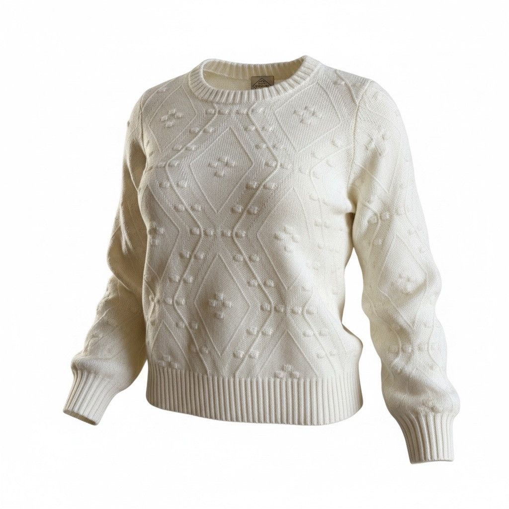 St. Johns Bay St. John's Bay Classic Cable Sweater - (PL) Size L / US 10 / IT 46 - 1 Thumbnail