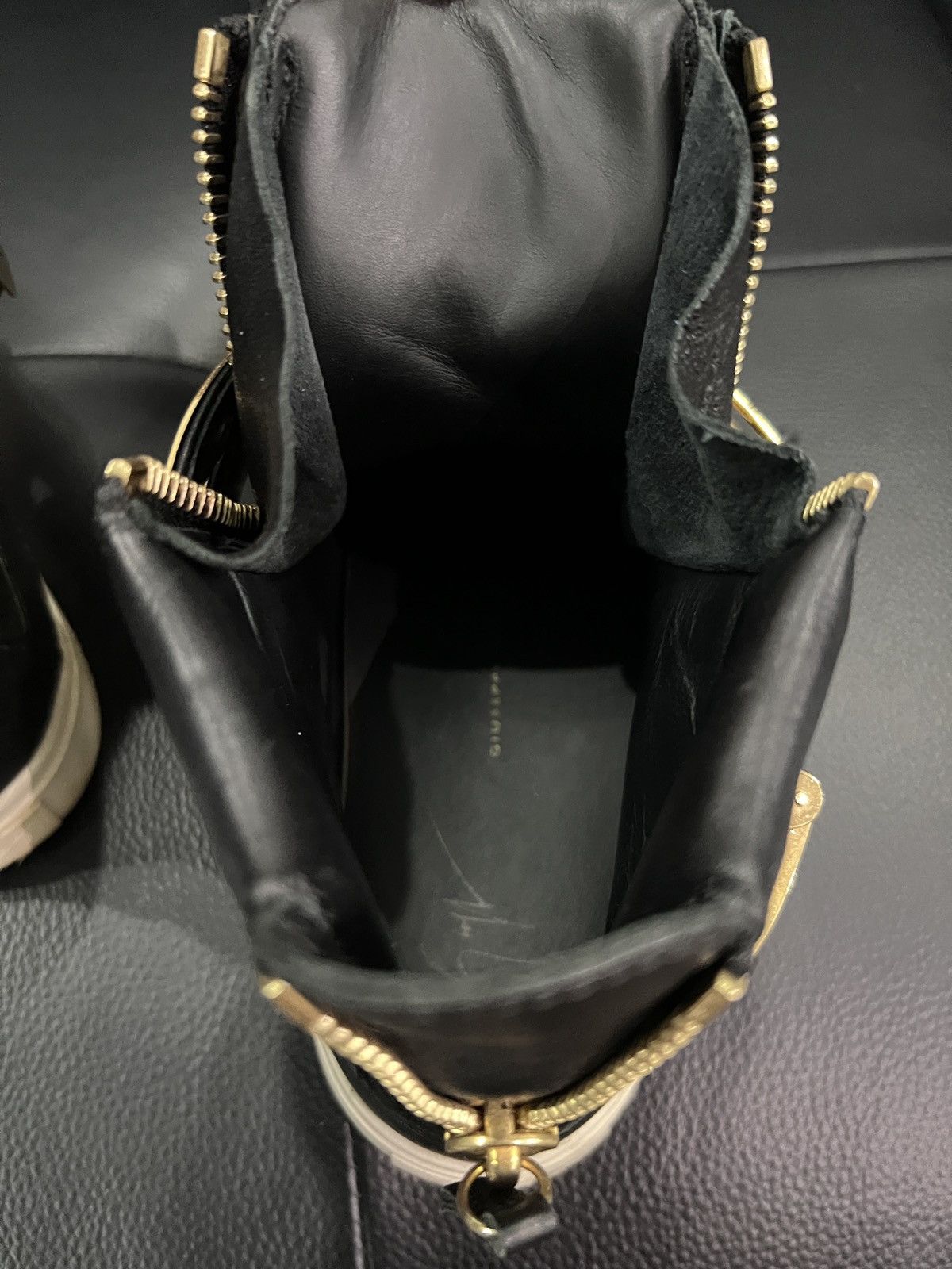 Giuseppe Zanotti Giuseppe Zanotti GZ Double Buckle High-Top Sneakers Size US 8 / IT 38 - 12 Thumbnail