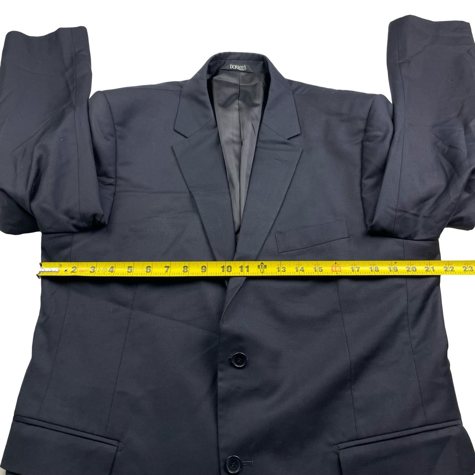 Other Dormel Men’s Bespoke Wool Blend 2-Button Suit Navy Blue • 42 Size 42R - 8 Thumbnail