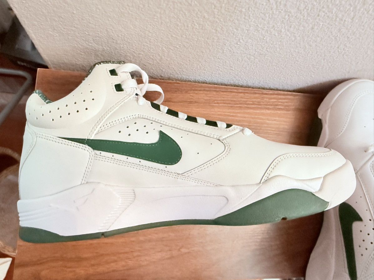 Nike Nike Air Flight Lite Mid Gorge Green White 11.5 DJ2518-103 Size US 11.5 / EU 44-45 - 4 Thumbnail