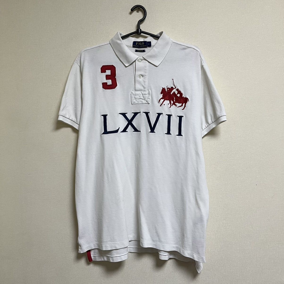 Polo Ralph Lauren Polo Ralph Lauren LXVII #3 Vintage Big Pony Polo T-Shirt 90s Size US L / EU 52-54 / 3 - 1 Thumbnail