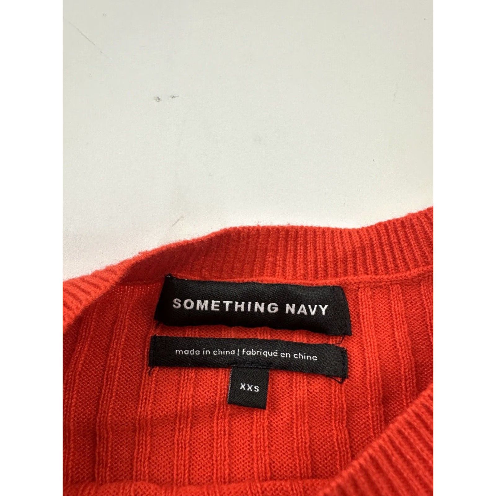 Vintage VINTAGE Something Navy Sweater Womens XXS 2XS Red Pullover Cashmere Blend Size XXS / US 00 / IT 34 - 3 Thumbnail