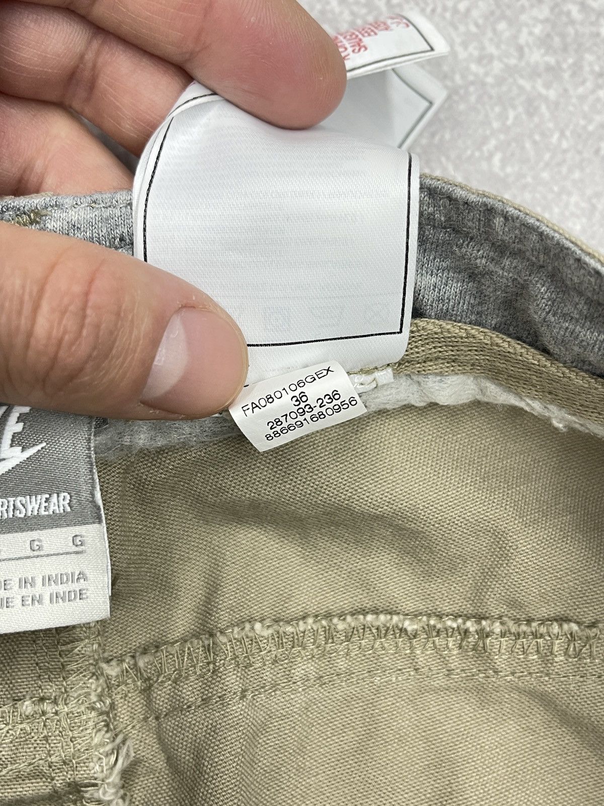 Nike Vintage Nike Cargo Pants Beige Drill Y2K TECH ACG TN Size US 36 / EU 52 - 11 Thumbnail
