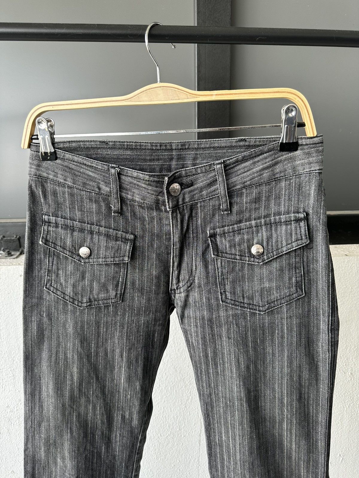 00's Katharine Hamnett 4 pocket Wabash stripe denim