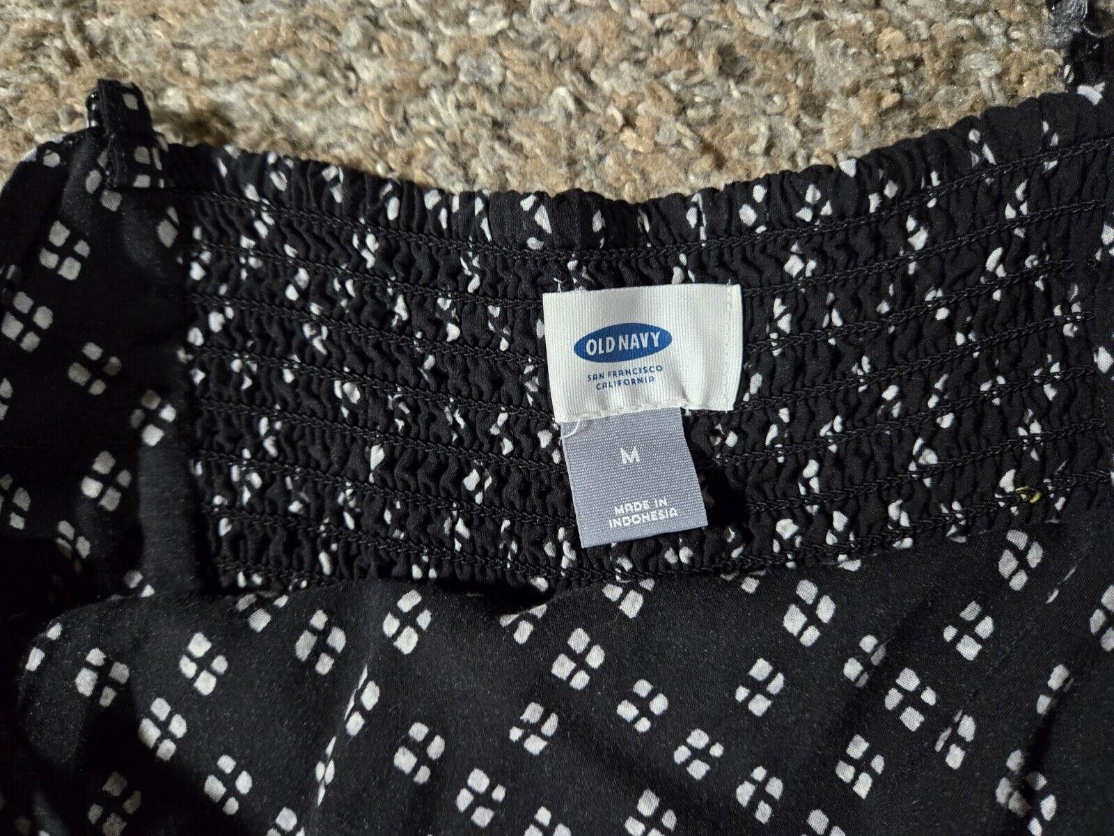Old Navy Old Navy Black/White Flared Skirt Sundress. Side Zipper Sz M Size M / US 6-8 / IT 42-44 - 6 Thumbnail