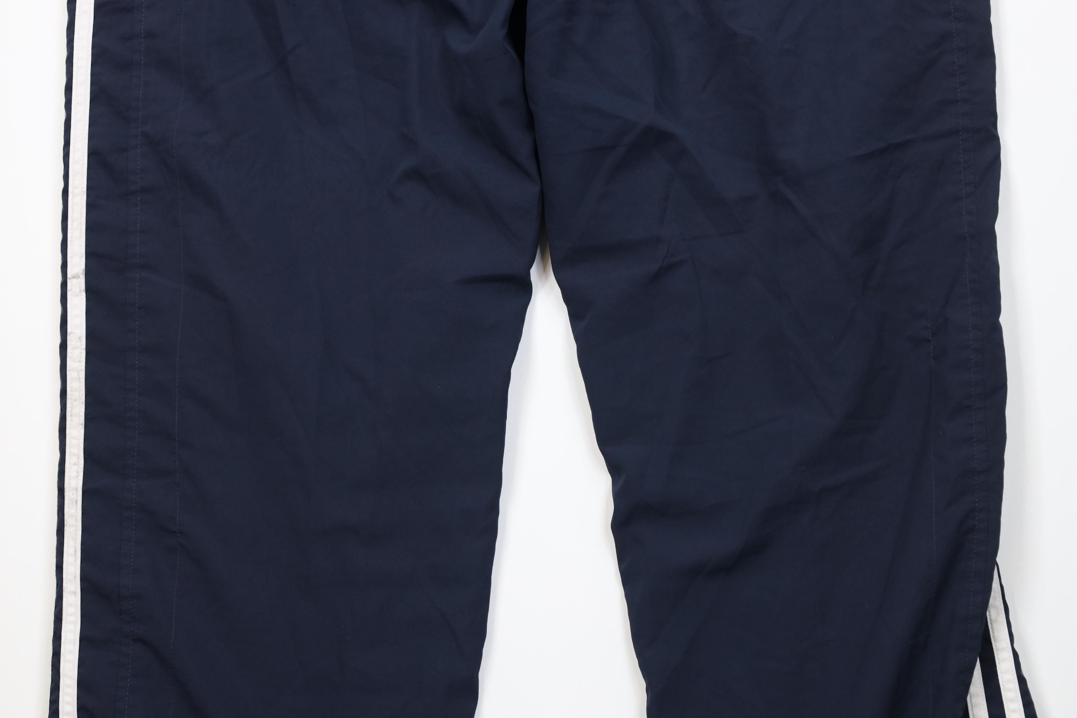 Adidas Vintage Y2K Adidas Striped Lined Wide Leg Windbreaker Pants Size US 34 / EU 50 - 13 Thumbnail