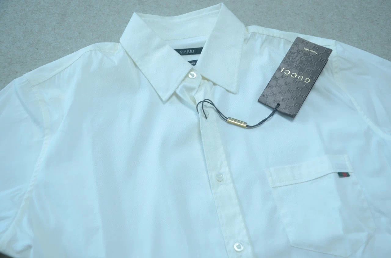 Gucci Gucci Classic White Chest Pocket Shirt 40 Size US XXS / EU 40 - 3 Thumbnail