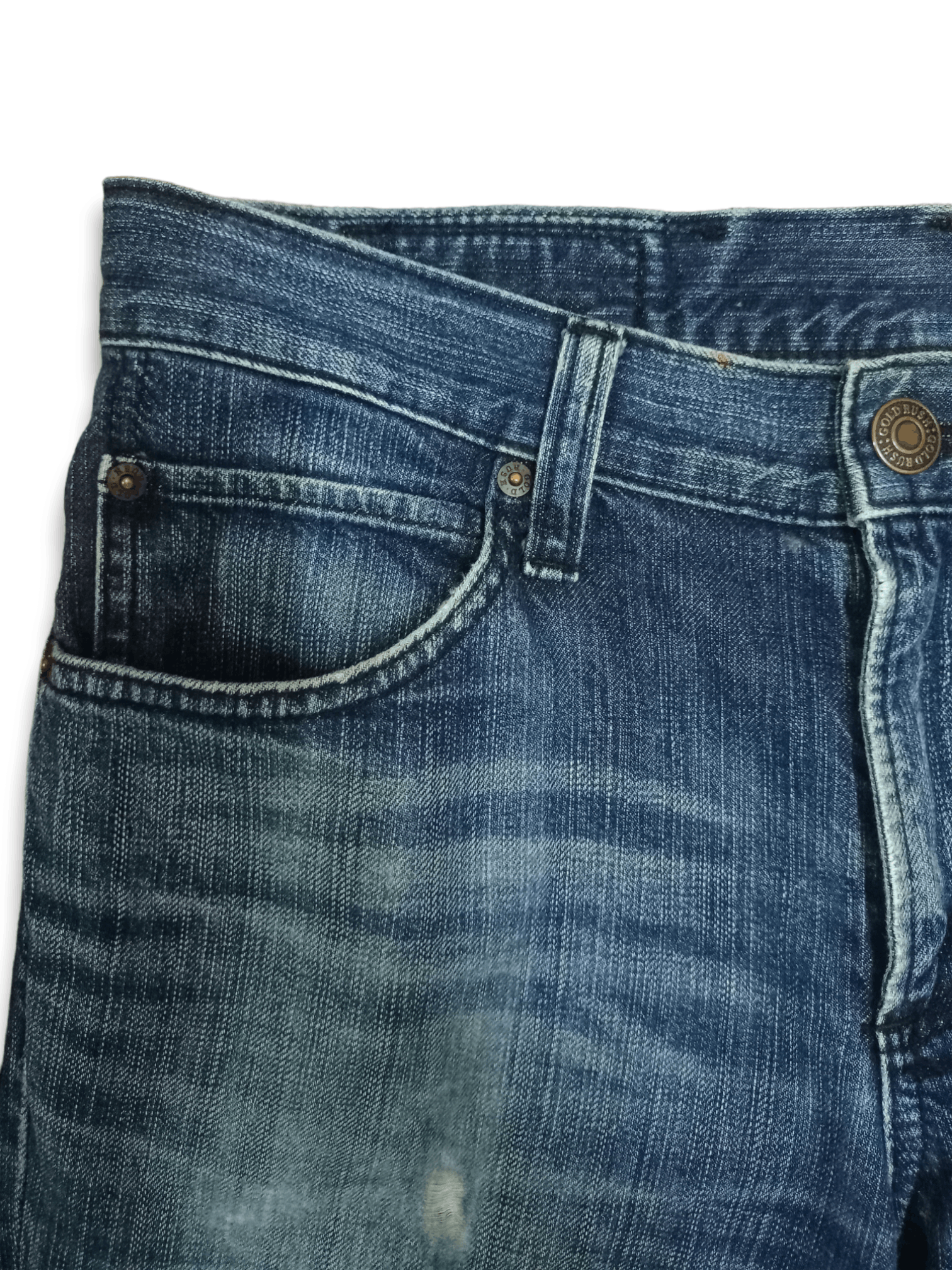 Edwin × Japanese Brand SALES🔥Vintage Edwin Blue Wash Distressed Loose Jeans Size US 32 / EU 48 - 4 Thumbnail
