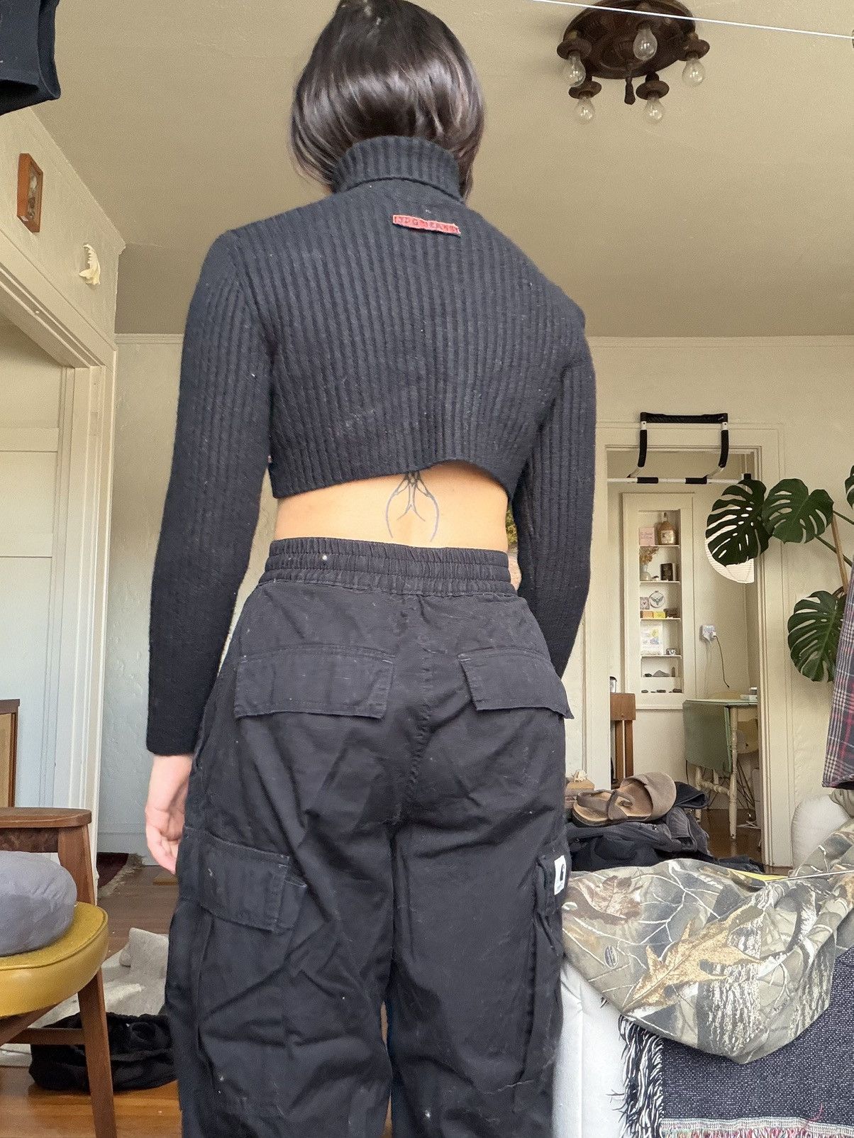 Jean Paul Gaultier Jean Paul Ribbed Cropped Turtleneck Size XS / US 0-2 / IT 36-38 - 4 Thumbnail