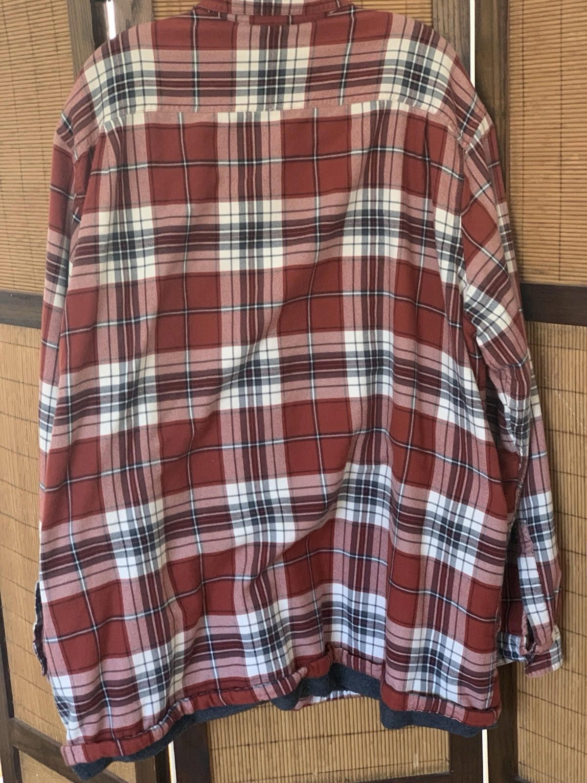 L.L. Bean LL Bean Fleece Lined Flannel Shirt Mens XXL Red Plaid Size US XXL / EU 58 / 5 - 2 Thumbnail