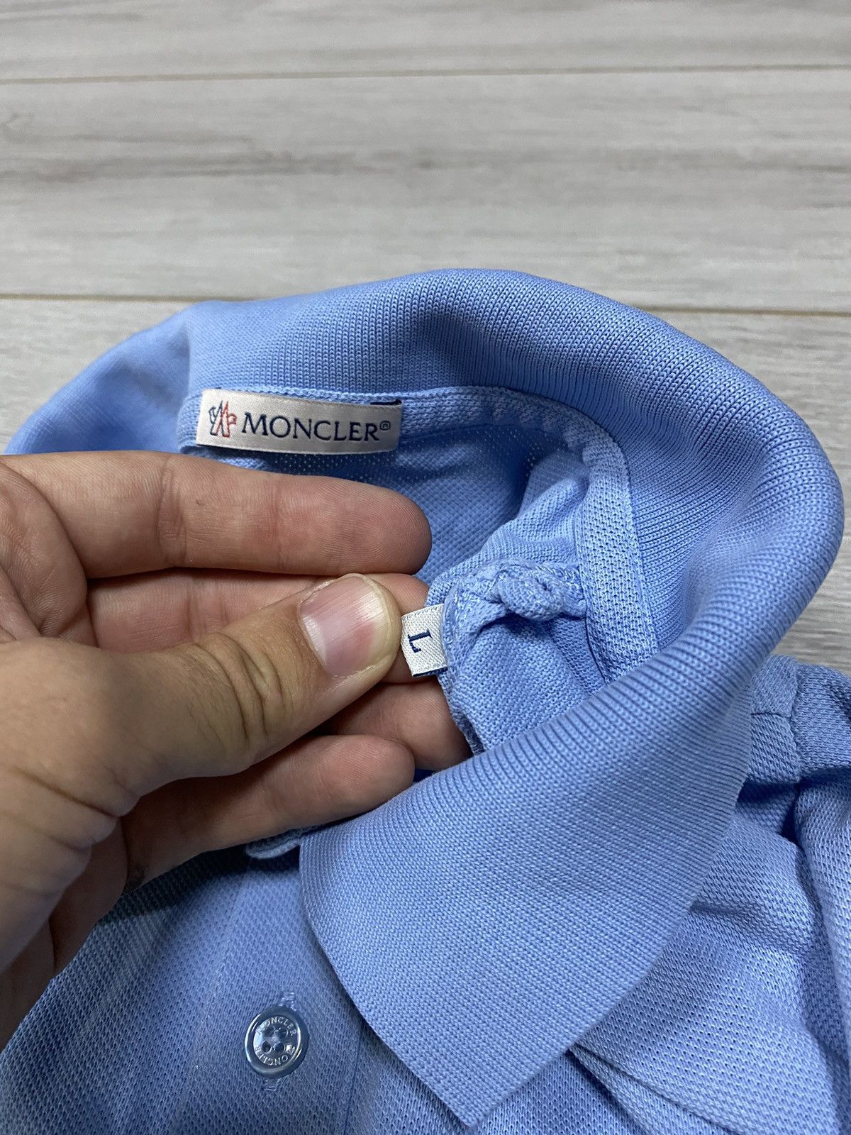 Moncler Moncler vintage big logo polo Manica Corta Size US M / EU 48-50 / 2 - 9 Thumbnail