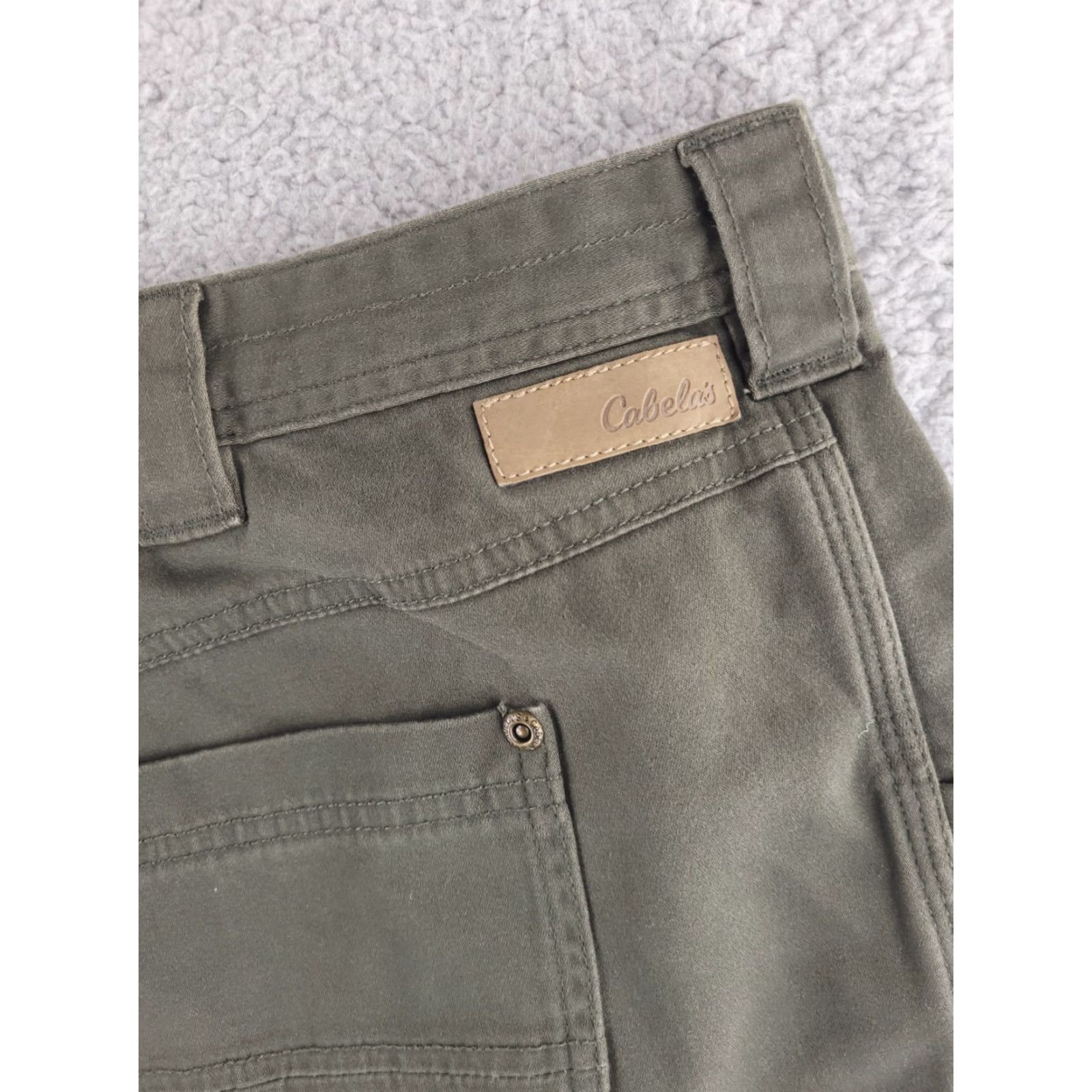 Vintage Cabela's Pants Cargo Men 40x31 Green Army Military Work Regular Relaxed Front Flat Inseam 31" Size US 40 / EU 56 - 3 Thumbnail