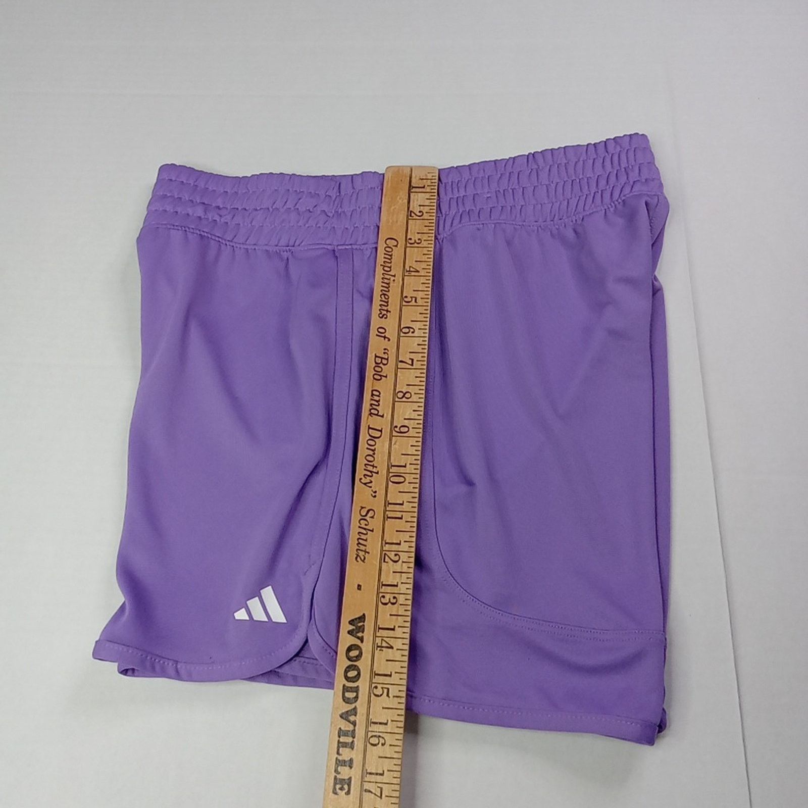 Adidas Adidas Women's Pacer Knit High-Rise Shorts Size M Purple Size 32" / US 10 / IT 46 - 6 Thumbnail
