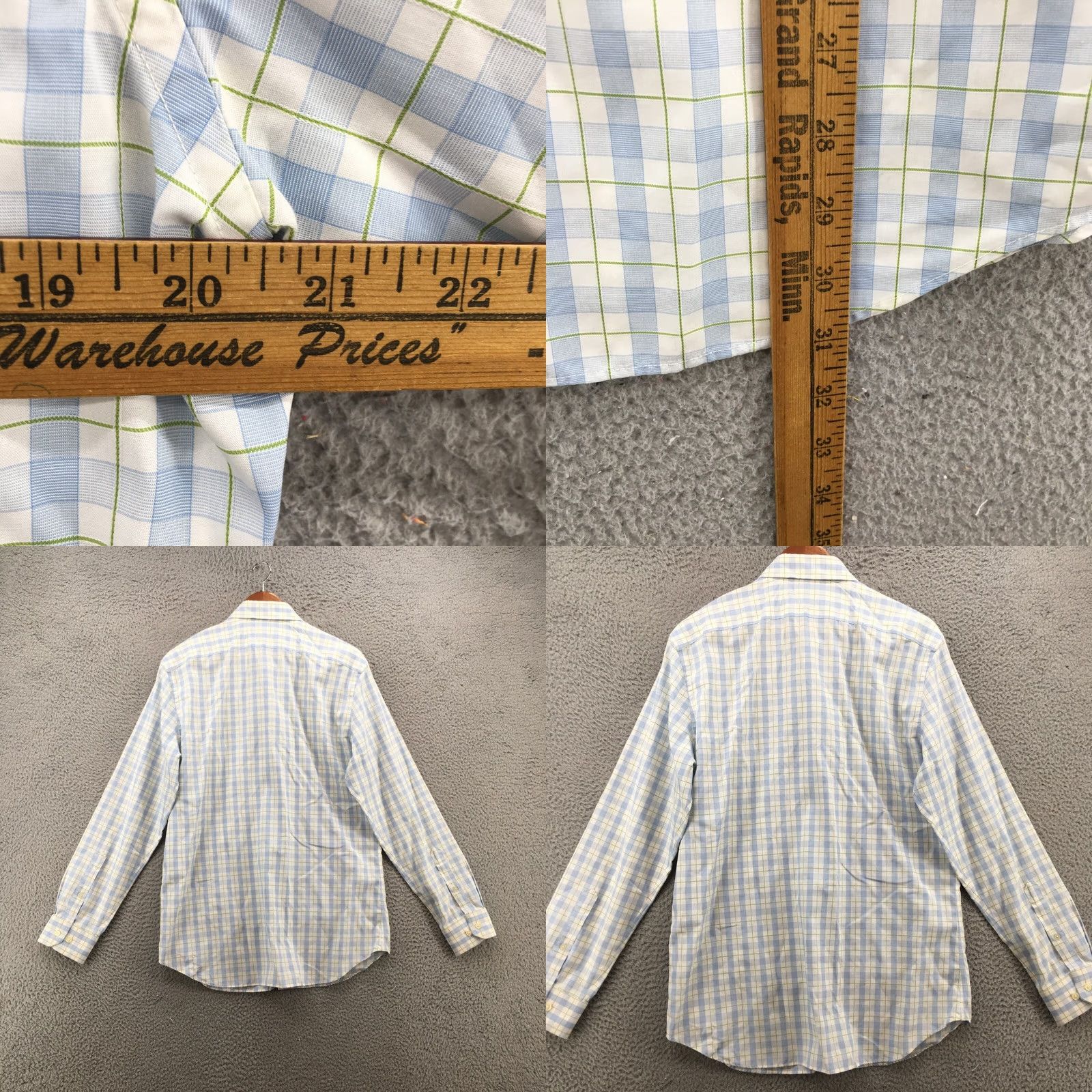 Banana Republic Banana Republic Button-Up Long Sleeve Shirt Mens L Slim Plaid Multicolor Cotton Size US L / EU 52-54 / 3 - 8 Thumbnail