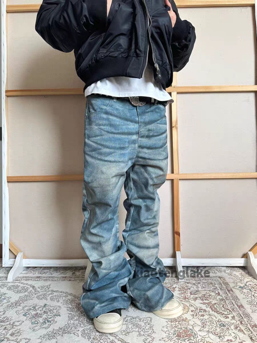 Jean zx vintage washed faded cleanfit punk grunge jeans Size US 30 / EU 46 - 1 Thumbnail