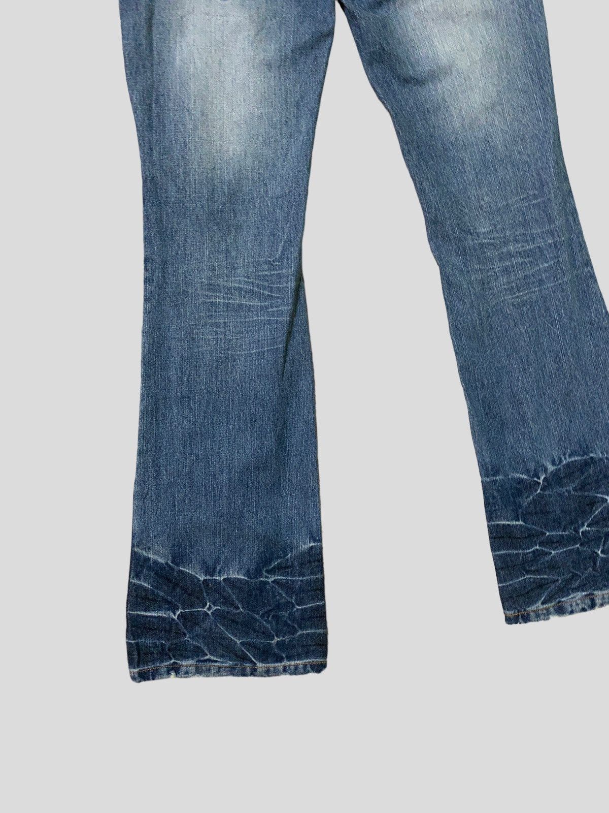 Hysteric Glamour Flare Lowbox Muddy Wash Claw Marks Boot Cut Denim Size US 32 / EU 48 - 14 Thumbnail