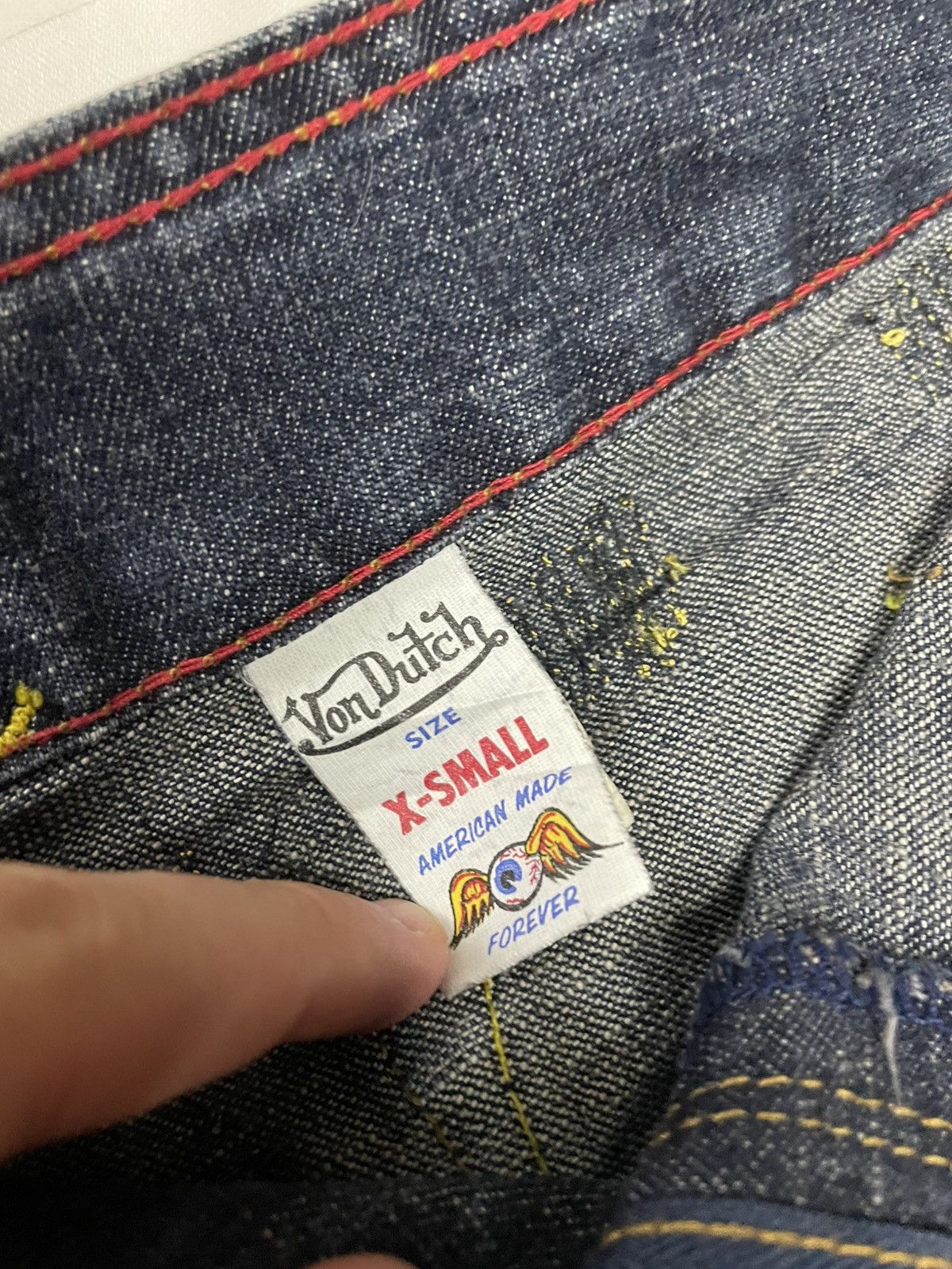 Von Dutch Vintage Rare Y2K Von Dutch Mini Skirt Big Logo Size 27" / US 4 / IT 40 - 19 Thumbnail