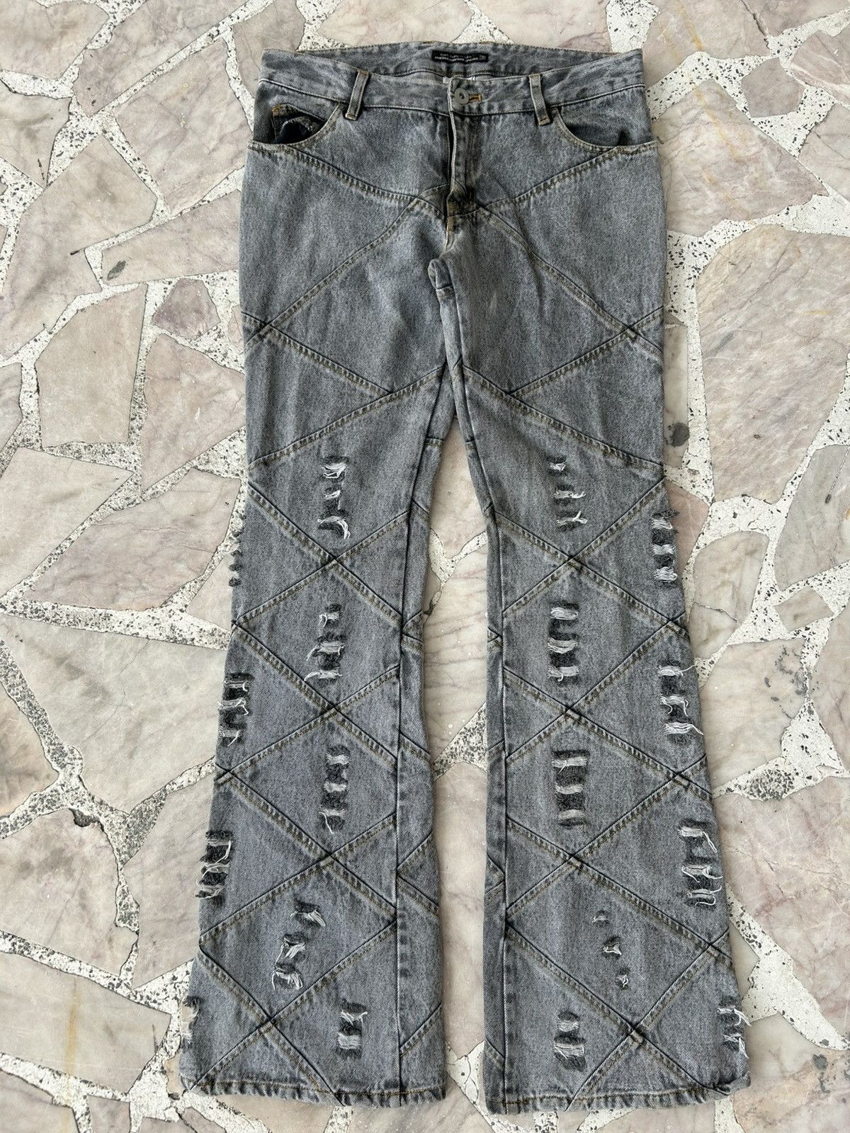 Japanese Brand Cynthia Japan Diamond Flare Denim Size 31" - 1 Thumbnail