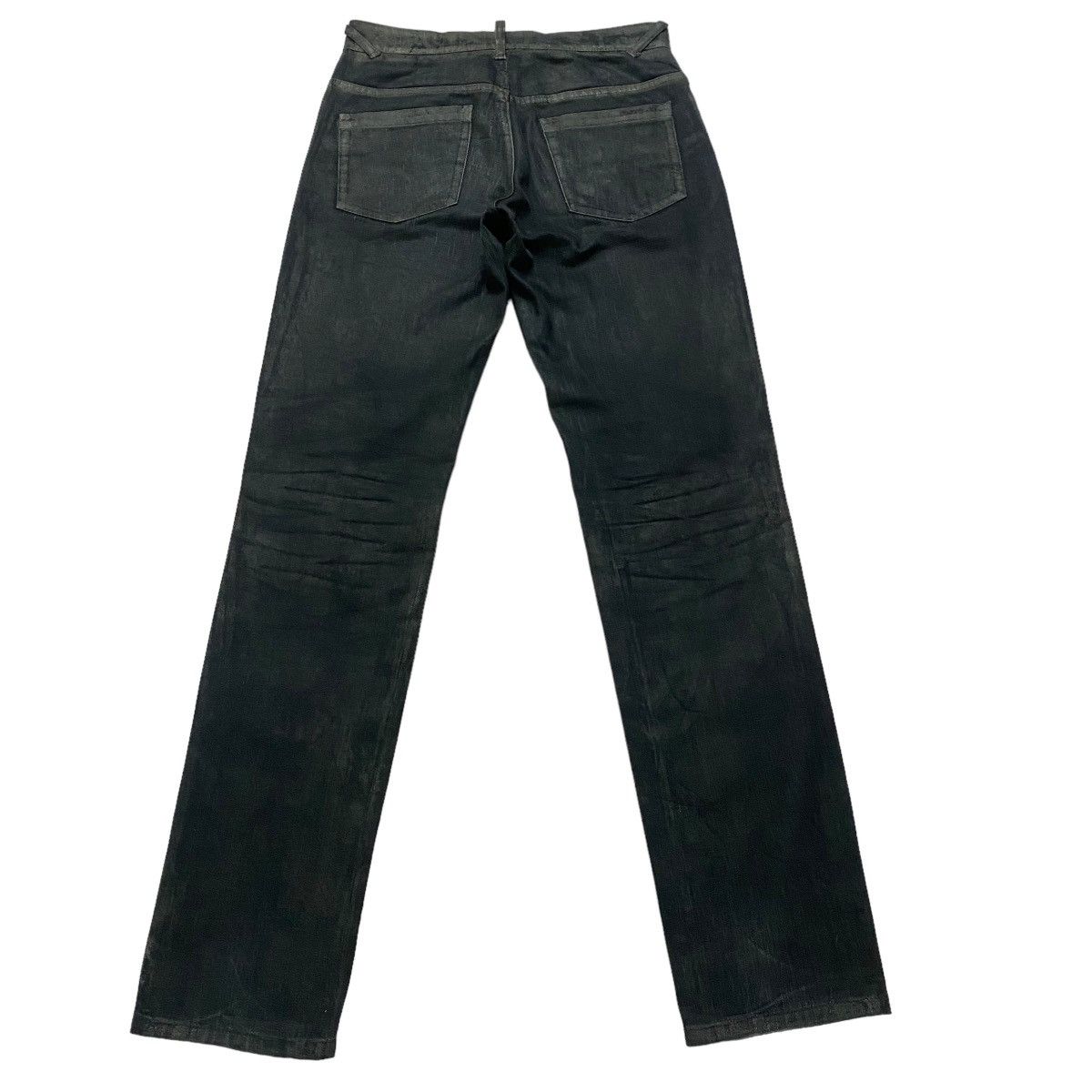 John Galliano John Galliano Black Dust Waxed Denim Jeans Size US 30 / EU 46 - 3 Thumbnail