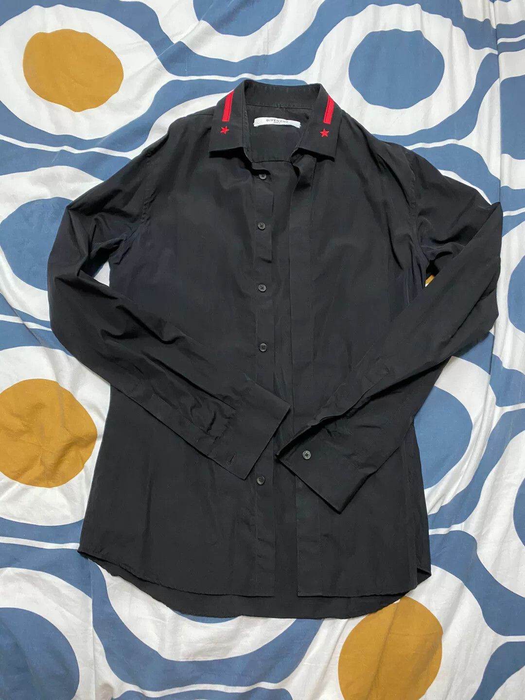 Givenchy Givenchy Red Star Embroidery Shirt Size US M / EU 48-50 / 2 - 1 Thumbnail