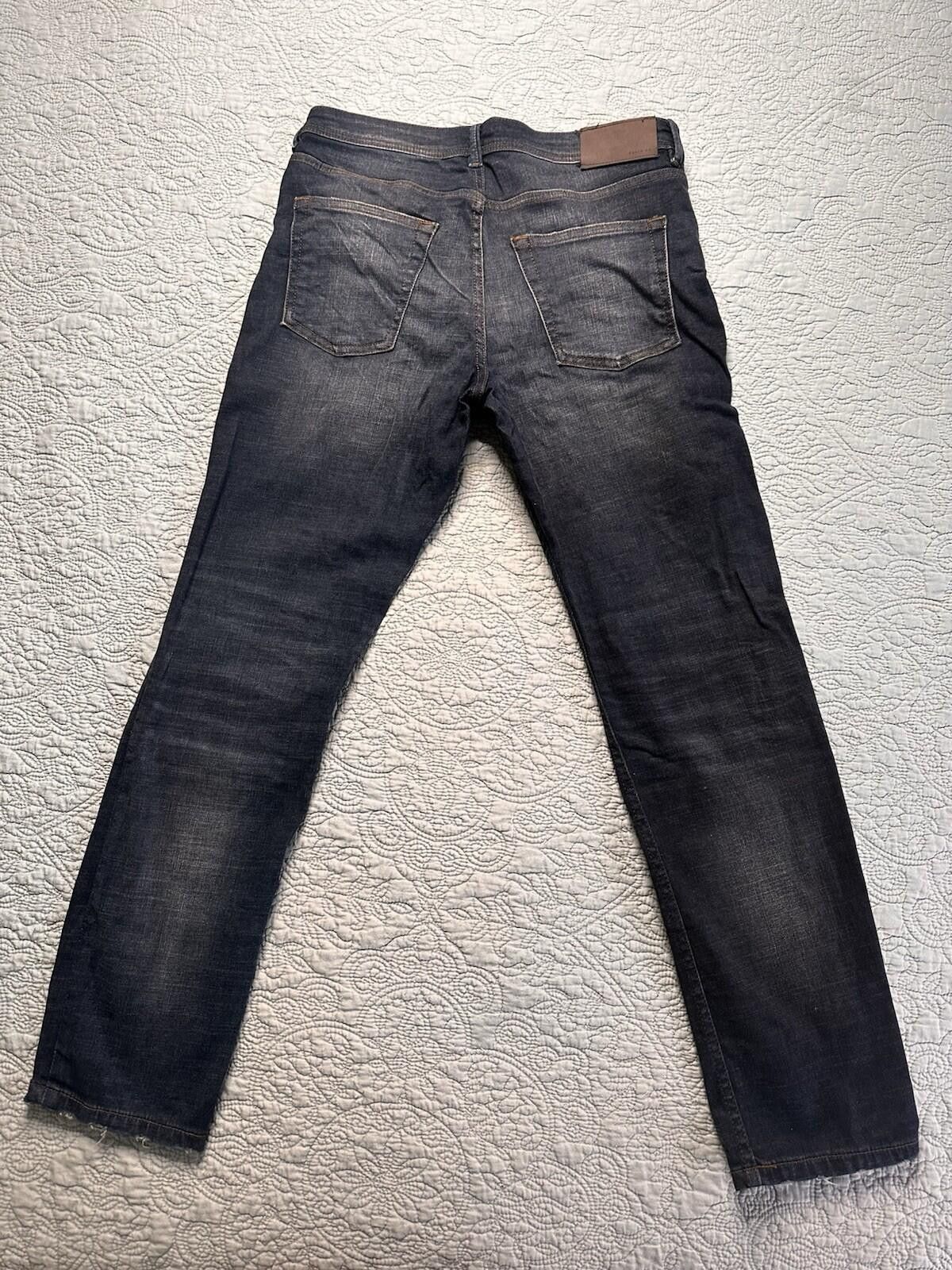Denim & Co. Denim Co. Men’s 32X32 Dark Wash Blue Jeans Button Fly Size US 32 / EU 48 - 6 Thumbnail