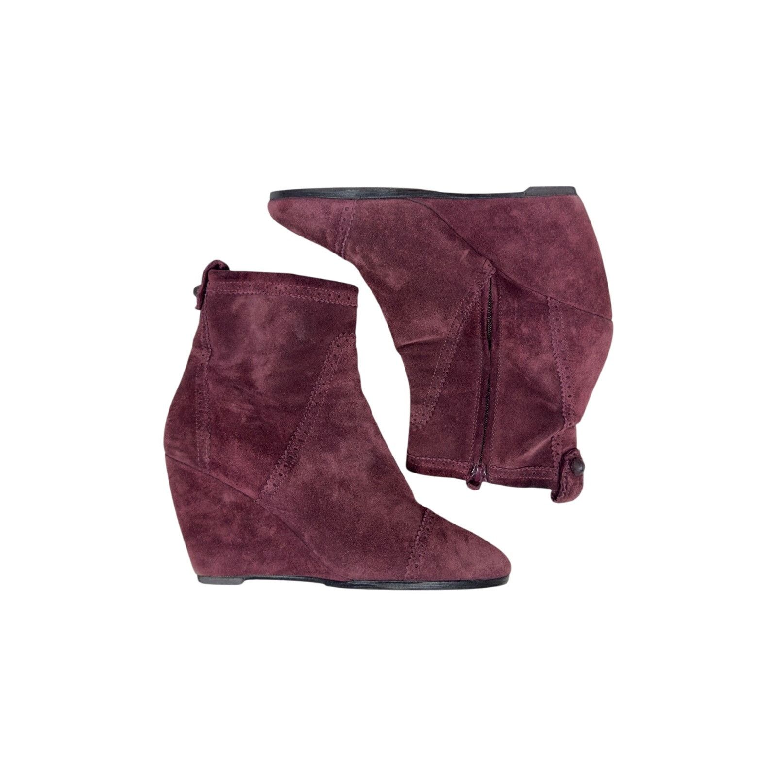 Balenciaga Balenciaga Burgundy Boots 40.5 Size US 10.5 / IT 40.5 - 1 Thumbnail