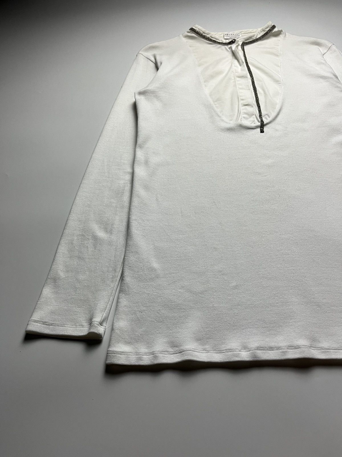 Brunello Cucinelli Brunello Cucinelli Monili Trim long-sleeve shirt Size XXL / US 16-18 / IT 52-54 - 8 Thumbnail