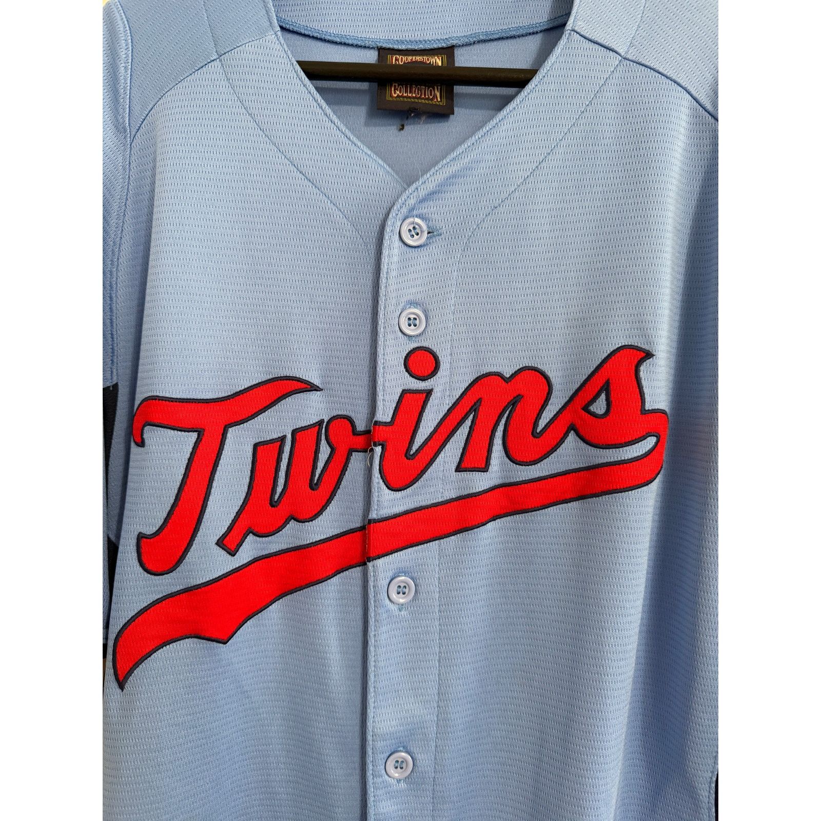 Majestic Minnesota Twins Powder Blue Cooperstown Collection Jersey Size US XL / EU 56 / 4 - 2 Thumbnail