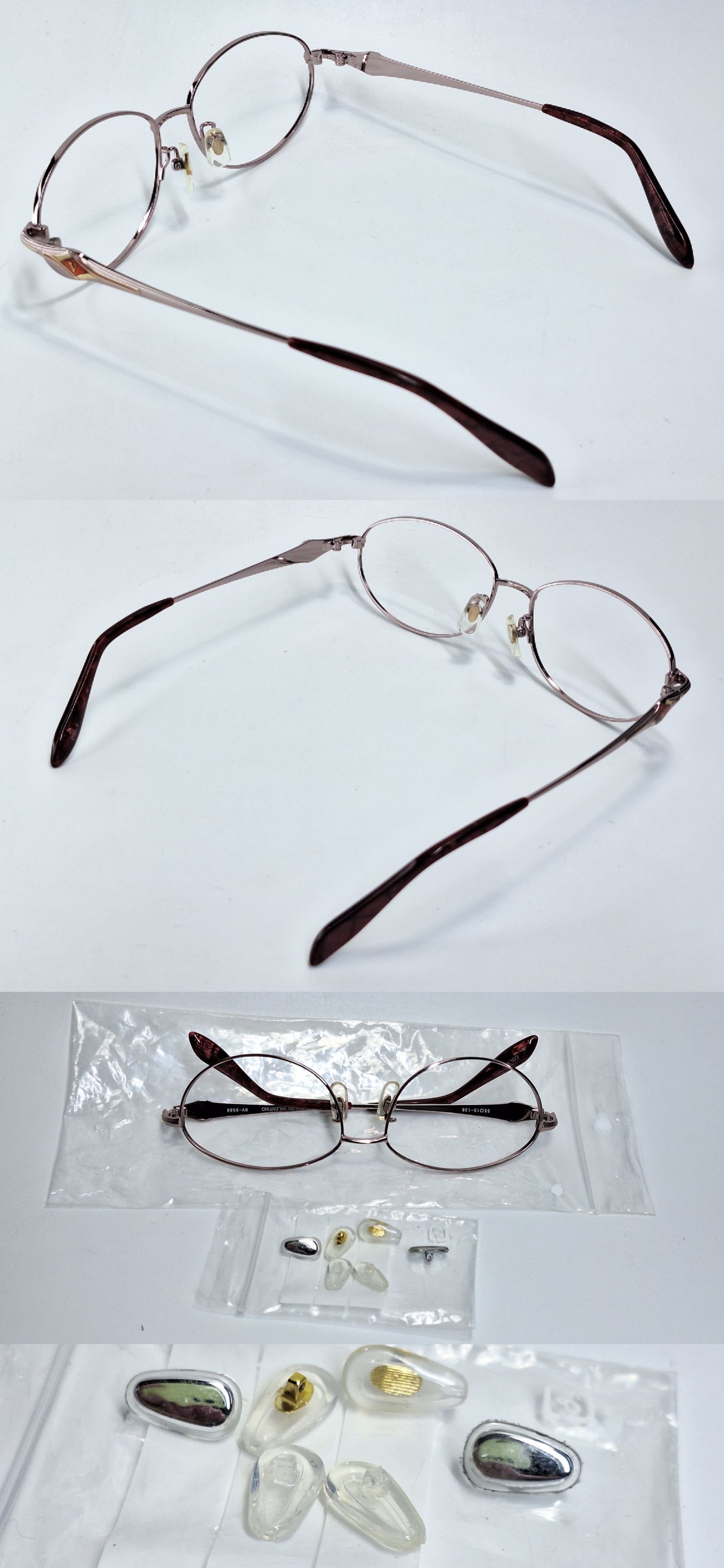 Other NOS 90s Rudolph Valentino RV-9566 Vintage Eyeglass Frame Size ONE SIZE - 7 Thumbnail