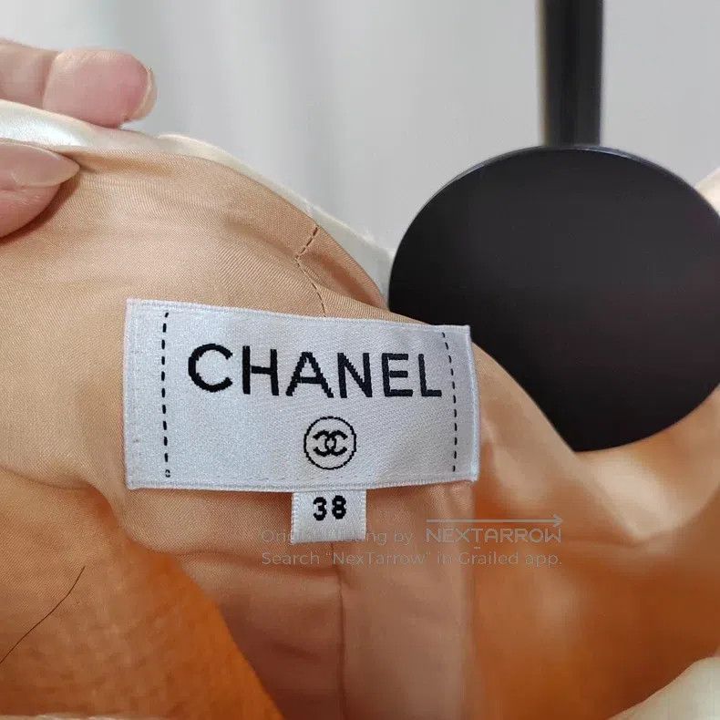 Chanel Chanel Pearl buckle braided wide-leg trousers Size 25" / US 0 / IT 36 - 7 Thumbnail