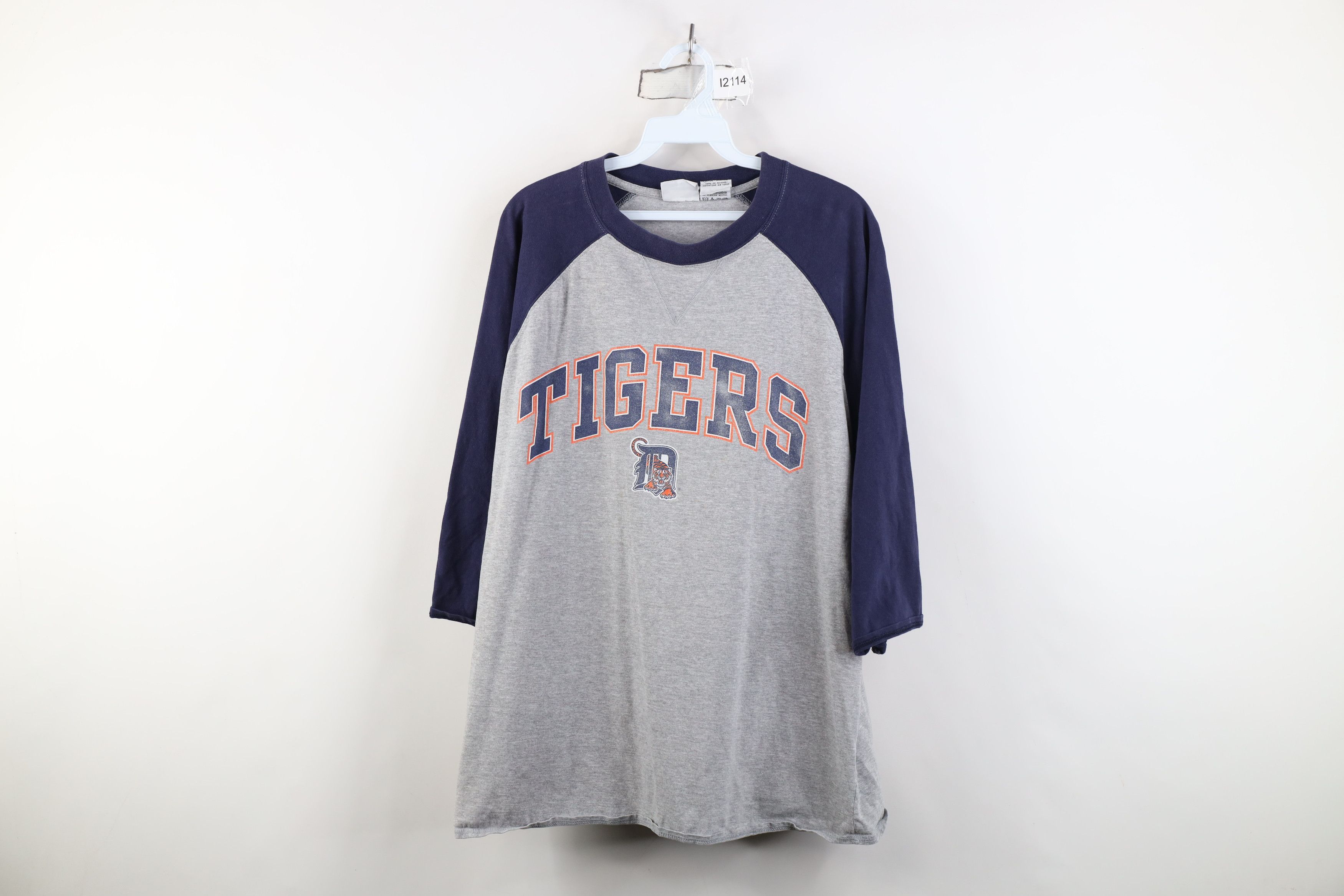 Vintage Vintage Y2K 2000 Tigers Baseball 3/4 Sleeve Raglan T-Shirt Size US L / EU 52-54 / 3 - 1 Thumbnail