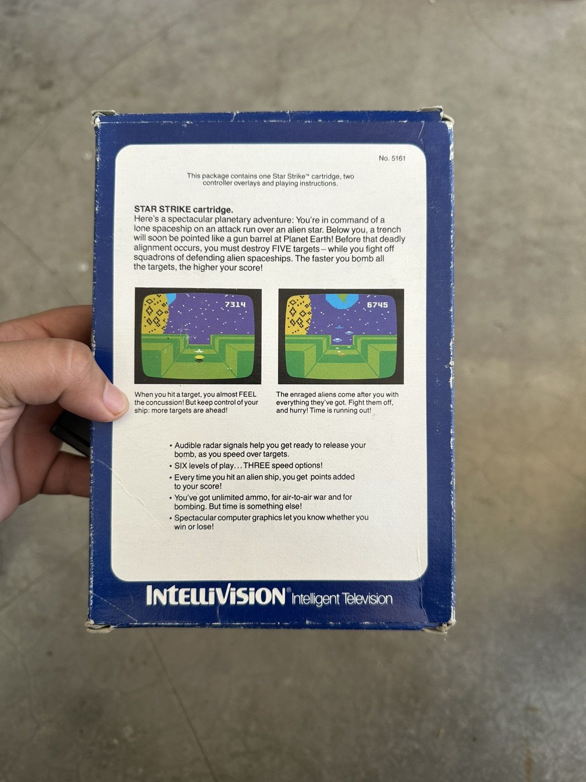 Nintendo Intellivision Boxed Video Game - Star Strike - Working Size ONE SIZE - 3 Thumbnail