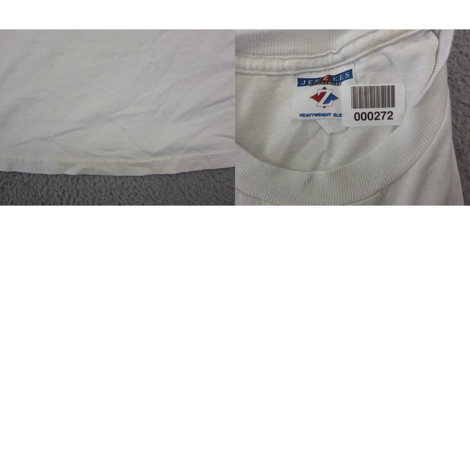 Jerzees Vintage Jerzees Shirt Mens Large White Teddy Bear Cart 90s Single Stitch Size US L / EU 52-54 / 3 - 9 Thumbnail