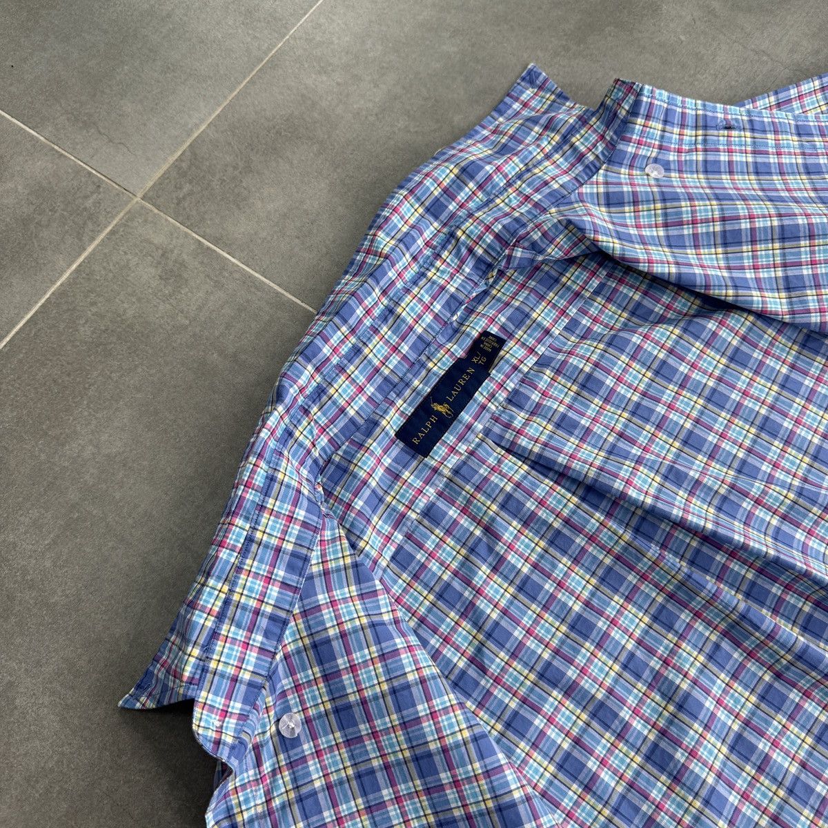 Polo Ralph Lauren × Vintage Polo Ralph Lauren PRL Checked Button Shirt Short Sleeve Size US XL / EU 56 / 4 - 9 Thumbnail