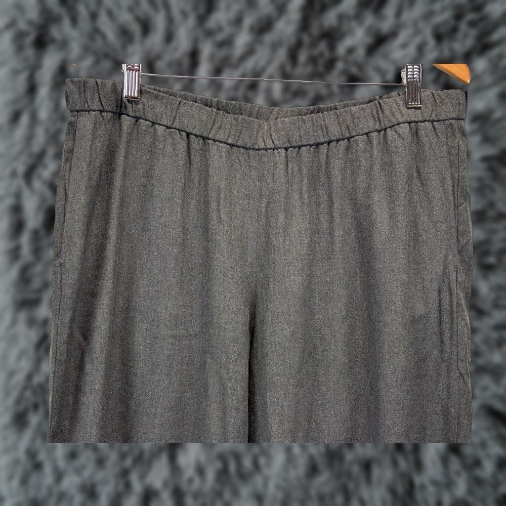 J. Jill J. Jill PureJill Pants XL Charcoal Pull On Elastic Waist Comfort Women Dress Pants Size 40" / US 18 - 1 Thumbnail