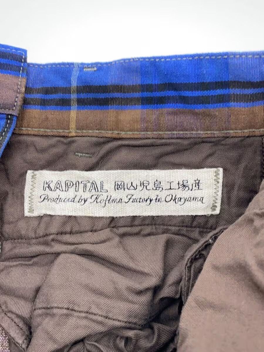 Kapital Plaid Cargo Linen Shorts - Kapital Size US 29 - 4 Thumbnail
