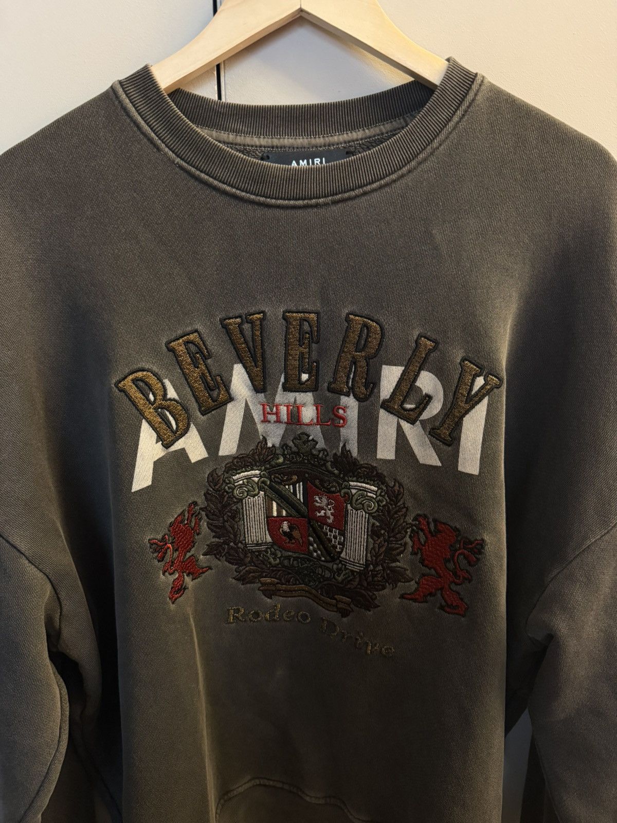 Amiri Amiri Grey Sweatshirt Beverly Hills Size US L / EU 52-54 / 3 - 3 Thumbnail